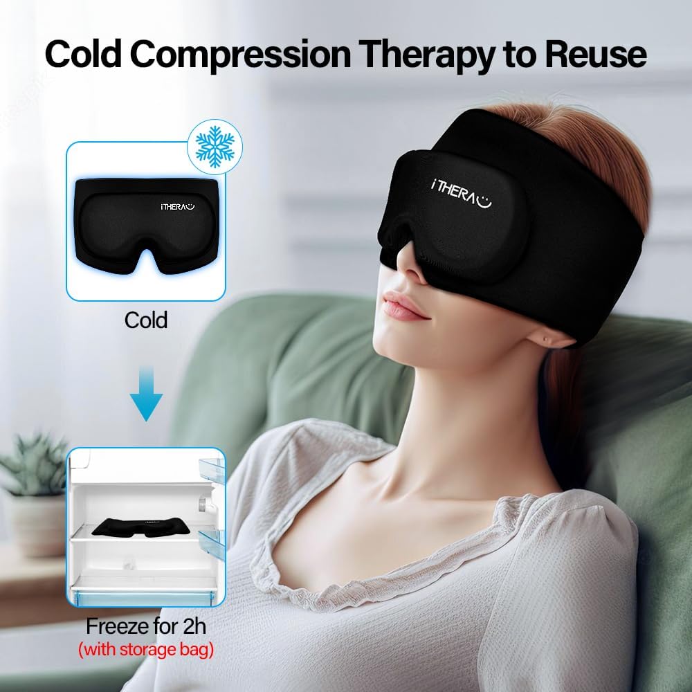 iTHERAU Reusable Cold Gel Eye Mask for Puffy Eyes