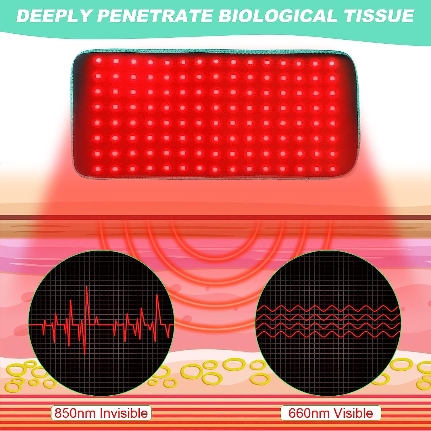 Red Light Therapy Belt with 120 LED