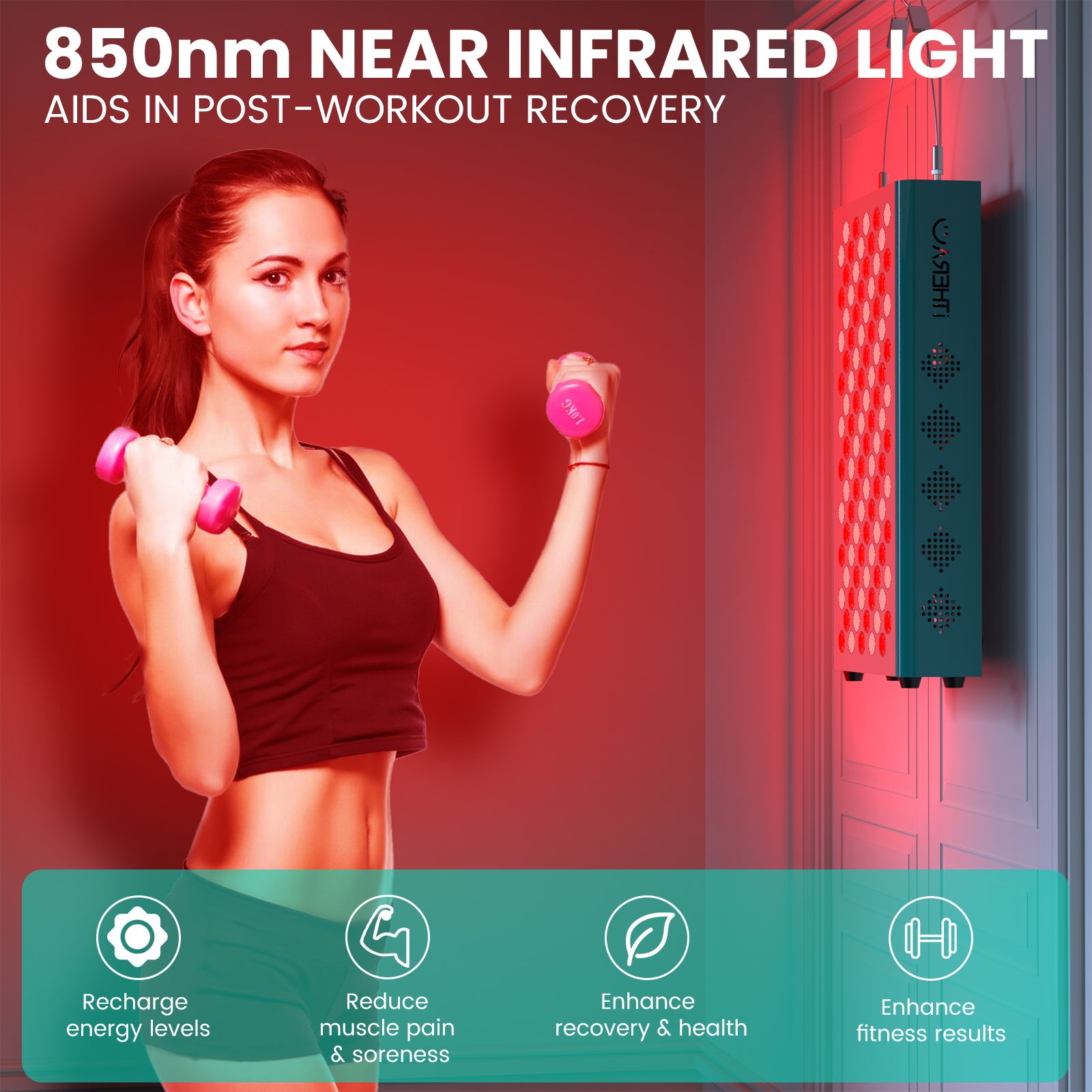 100 LEDs Red Light Therapy Panel
