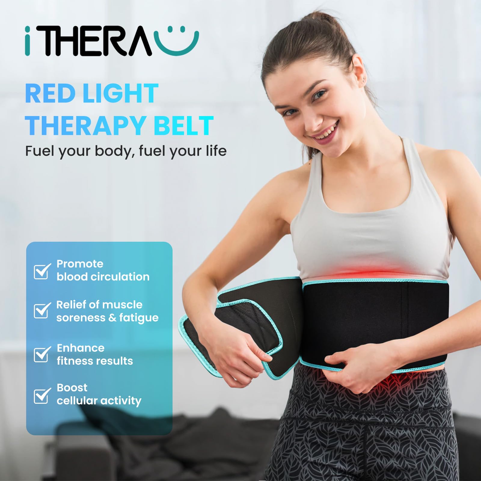 Red Light Therapy Belt at home full body with 105 LED