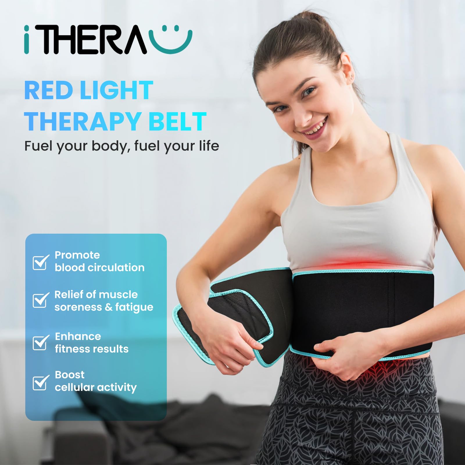 Red Light Therapy Belt with 105 LED