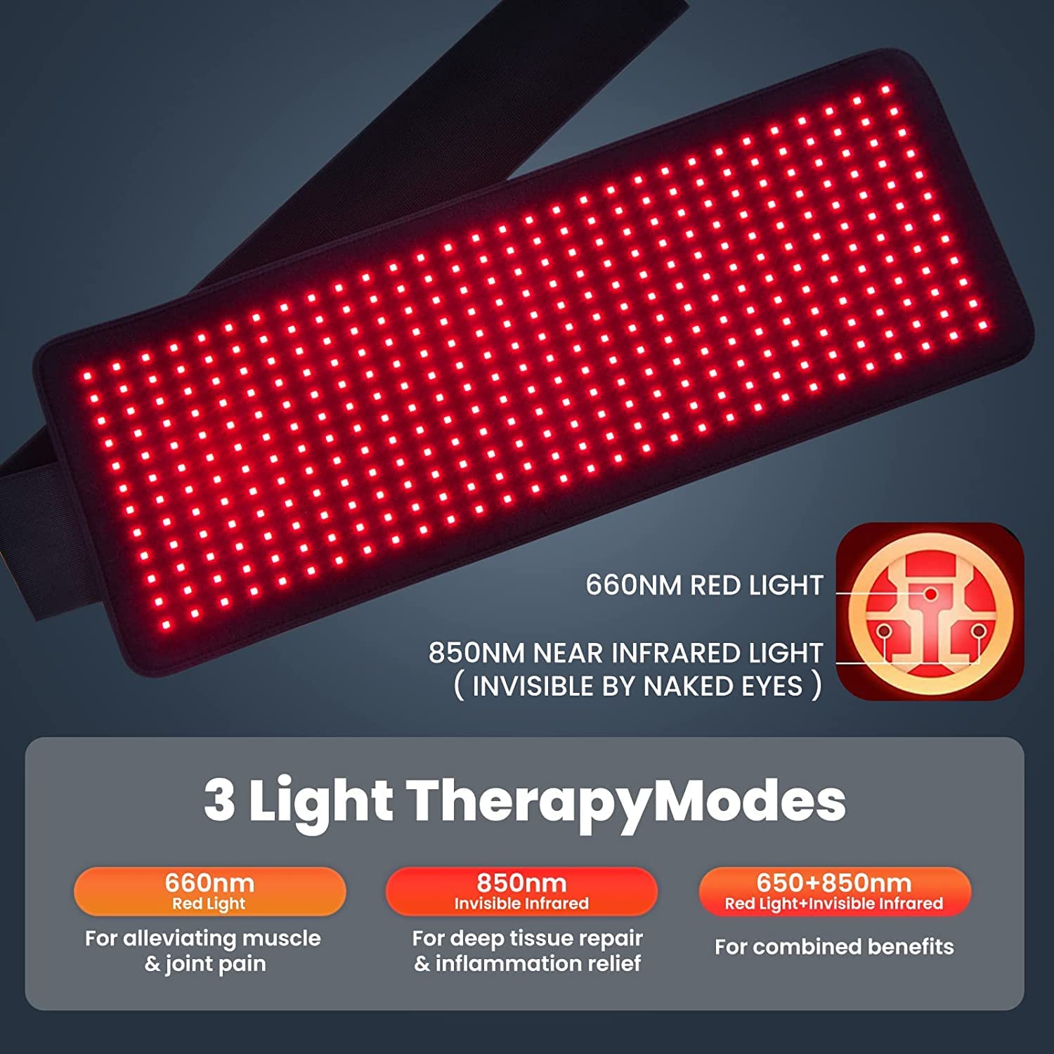 360 LED Red Light Therapy Device At Home for Full Body